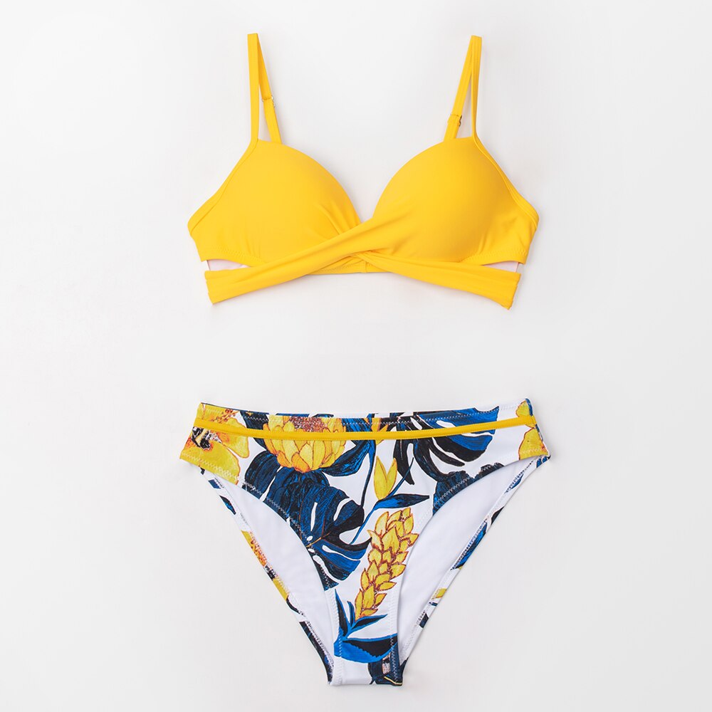 CUPSHE Push Up Floral Wrap Bikini Sets Women Sexy Thong Two Pieces Swimsuits 2021 New Girl Beach Bathing Suits Swimwear CUPSHE Push Up Floral Wrap Bikini Sets Women Sexy Thong Two Pieces Swimsuits 2021 New Girl Beach Bathing Suits Swimwear