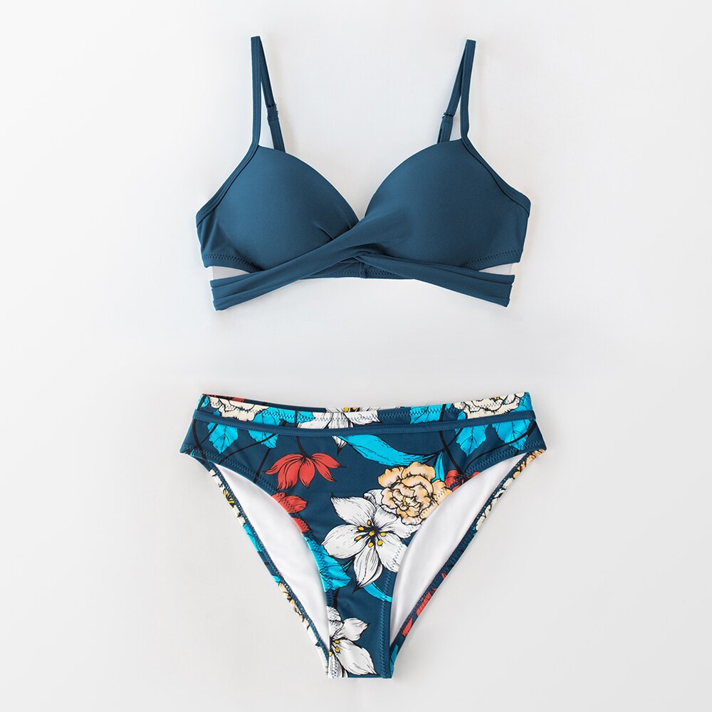 CUPSHE Push Up Floral Wrap Bikini Sets Women Sexy Thong Two Pieces Swimsuits 2021 New Girl Beach Bathing Suits Swimwear CUPSHE Push Up Floral Wrap Bikini Sets Women Sexy Thong Two Pieces Swimsuits 2021 New Girl Beach Bathing Suits Swimwear