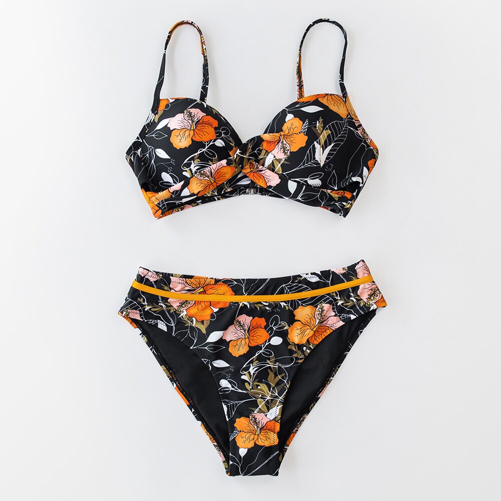 CUPSHE Push Up Floral Wrap Bikini Sets Women Sexy Thong Two Pieces Swimsuits 2021 New Girl Beach Bathing Suits Swimwear CUPSHE Push Up Floral Wrap Bikini Sets Women Sexy Thong Two Pieces Swimsuits 2021 New Girl Beach Bathing Suits Swimwear