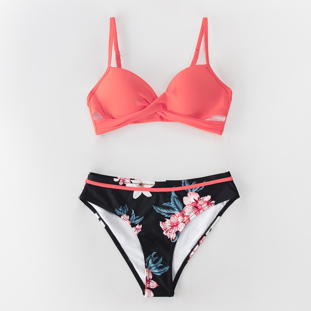 CUPSHE Push Up Floral Wrap Bikini Sets Women Sexy Thong Two Pieces Swimsuits 2021 New Girl Beach Bathing Suits Swimwear CUPSHE Push Up Floral Wrap Bikini Sets Women Sexy Thong Two Pieces Swimsuits 2021 New Girl Beach Bathing Suits Swimwear