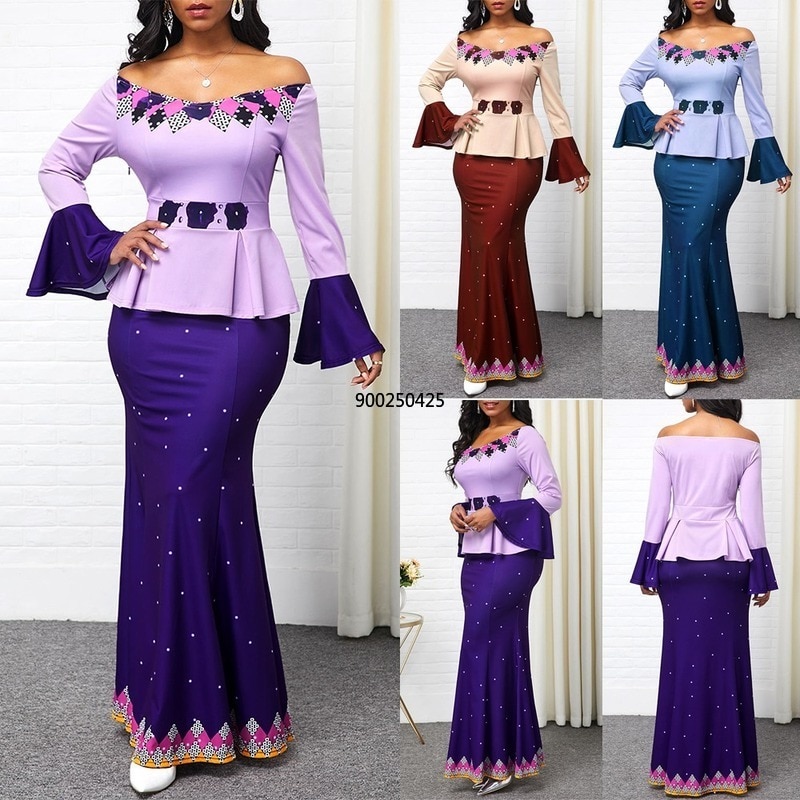 African Fashion Dashiki Print Patchwork Dress Women Clothes Pocket Ladies Bazin Nigerian Ankara Dress Split Long Robe Plus Size African Fashion Dashiki Print Patchwork Dress Women Clothes Pocket Ladies Bazin Nigerian Ankara Dress Split Long Robe Plus Size