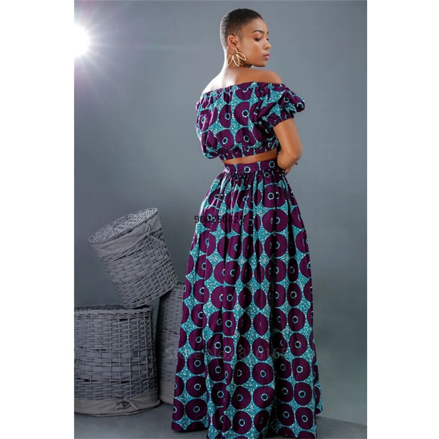 Hot Sale 2020 African Dresses for Women Shoulder Top Pant Suit Wide Leg Trousers Ankara Robe Africaine Sexy Ladies Dashiki Print Hot Sale 2020 African Dresses for Women Shoulder Top Pant Suit Wide Leg Trousers Ankara Robe Africaine Sexy Ladies Dashiki Print