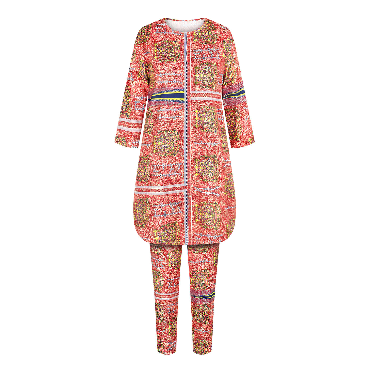 2 Piece African Sets For Women New Africa Print Elastic Bazin Baggy Pants Rock Style Dashiki Sleeve Famous Suit Lady Tracksuits