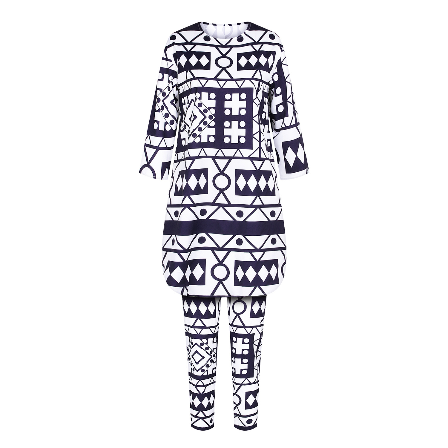2 Piece African Sets For Women New Africa Print Elastic Bazin Baggy Pants Rock Style Dashiki Sleeve Famous Suit Lady Tracksuits