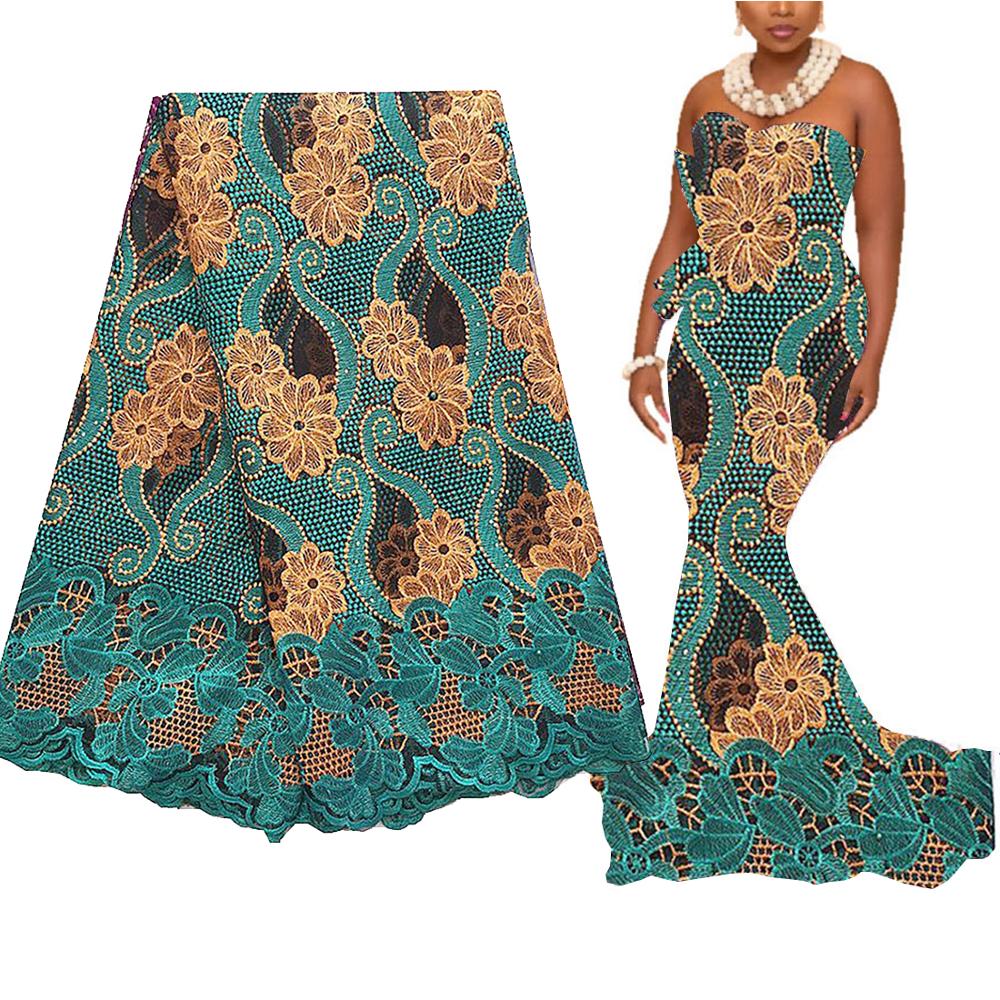Wedding Latest African Laces Fabric 2020 High Quality Nigerian Lace Fabrics 5 yards Embroidery Guipure Cord French Lace Fabric Wedding Latest African Laces Fabric 2020 High Quality Nigerian Lace Fabrics 5 yards Embroidery Guipure Cord French Lace Fabric