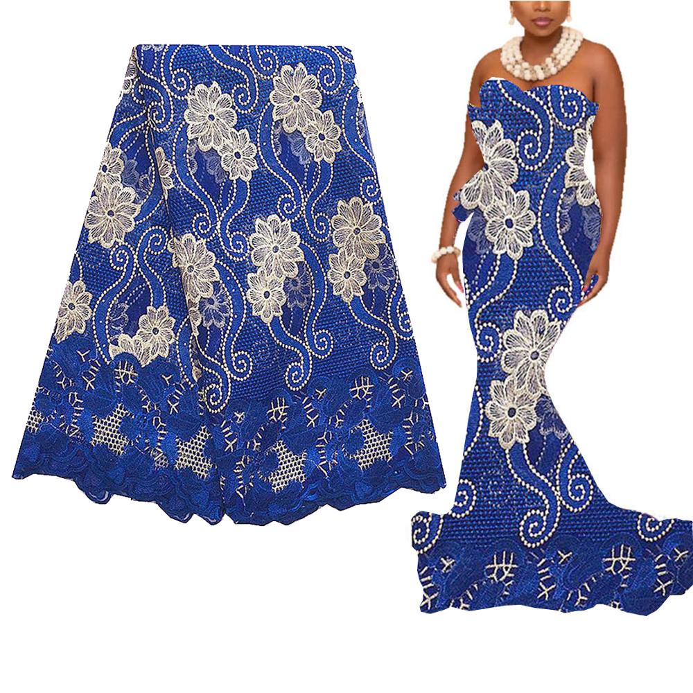 Wedding Latest African Laces Fabric 2020 High Quality Nigerian Lace Fabrics 5 yards Embroidery Guipure Cord French Lace Fabric Wedding Latest African Laces Fabric 2020 High Quality Nigerian Lace Fabrics 5 yards Embroidery Guipure Cord French Lace Fabric