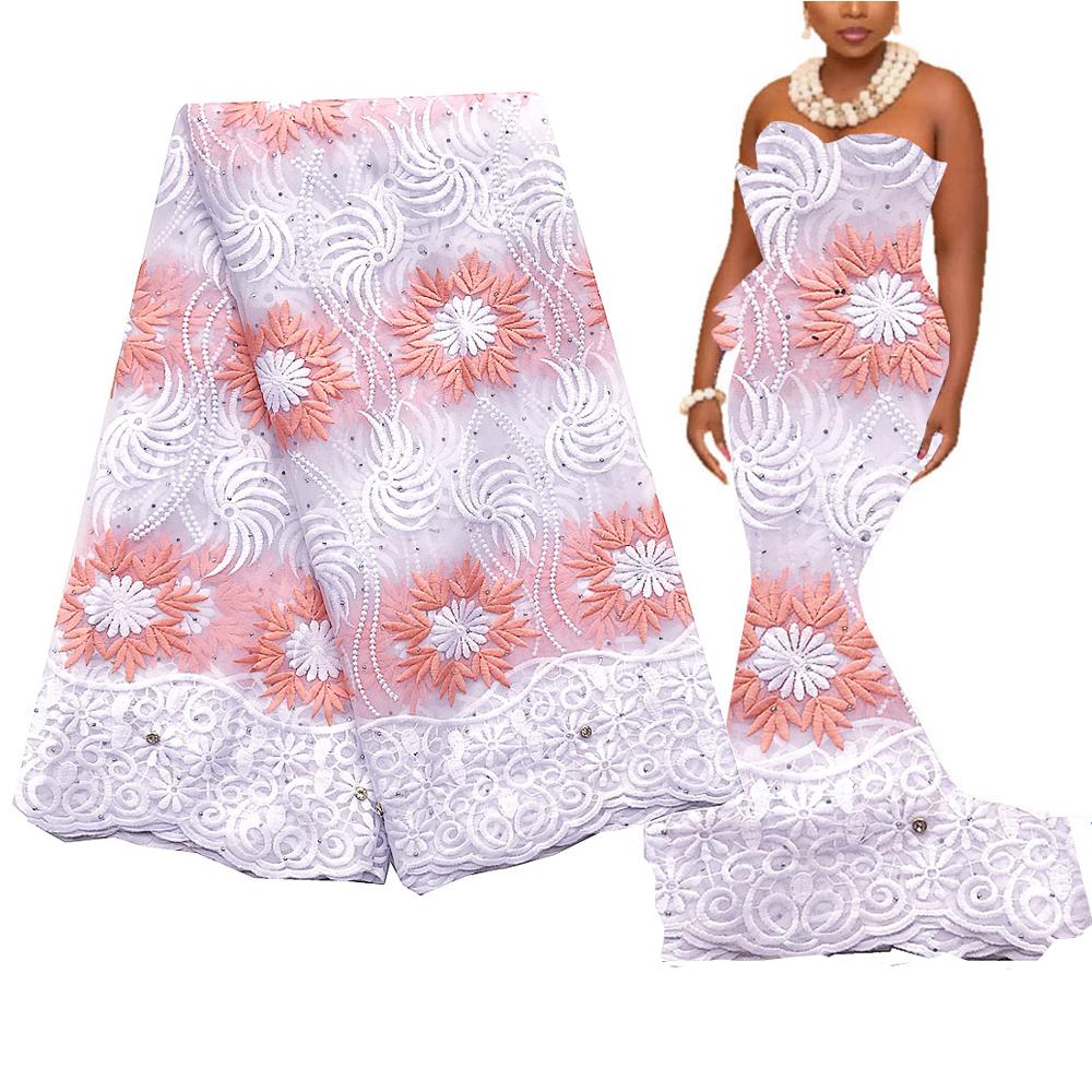 2021 Embroidery Swiss Cord Materials African Lace Fabric 5 Yards Latest French Guipure Tulle Lace Fabric Wedding Nigerian Lace 2021 Embroidery Swiss Cord Materials African Lace Fabric 5 Yards Latest French Guipure Tulle Lace Fabric Wedding Nigerian Lace