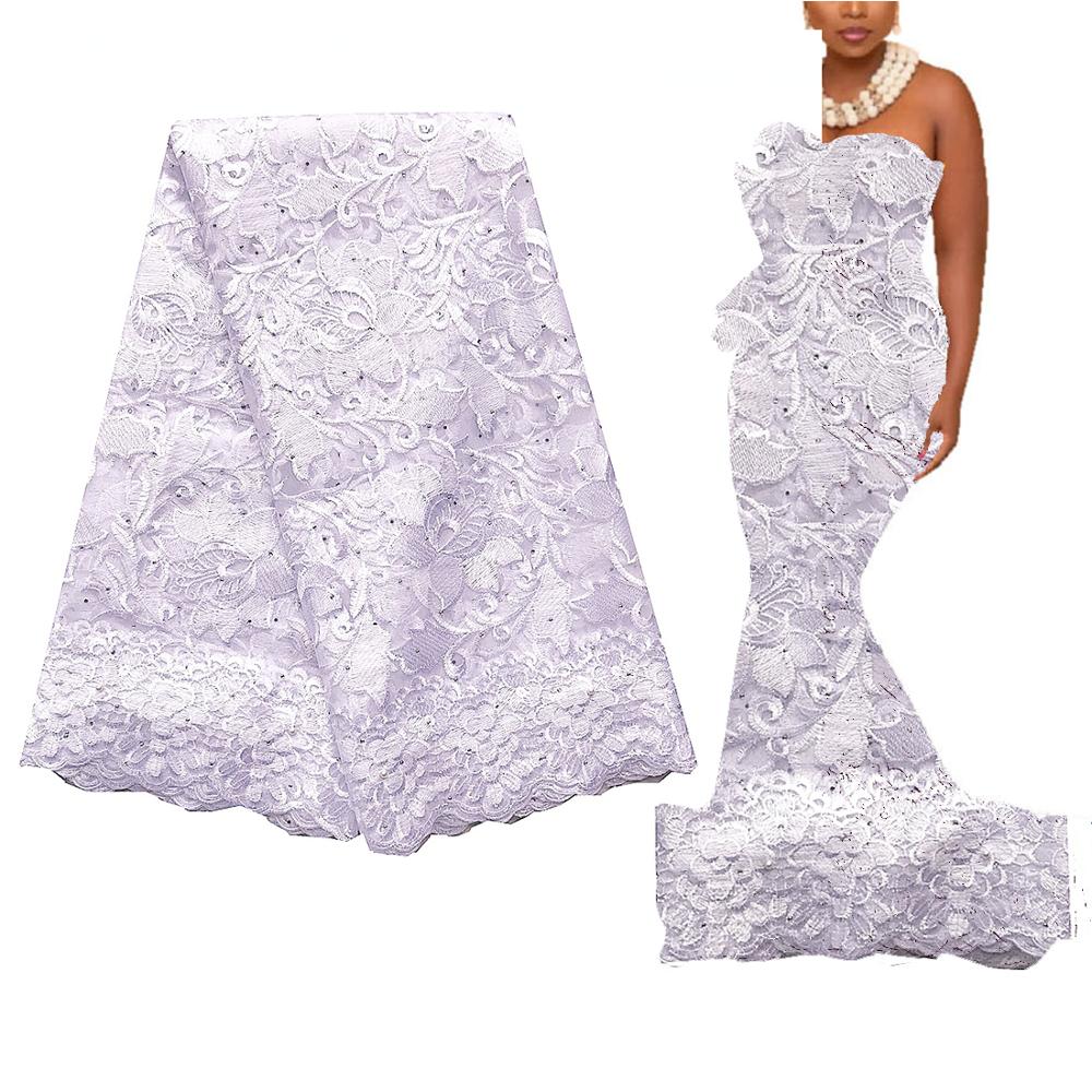 2021 Embroidery Swiss Cord Materials African Lace Fabric 5 Yards Latest French Guipure Tulle Lace Fabric Wedding Nigerian Lace 2021 Embroidery Swiss Cord Materials African Lace Fabric 5 Yards Latest French Guipure Tulle Lace Fabric Wedding Nigerian Lace