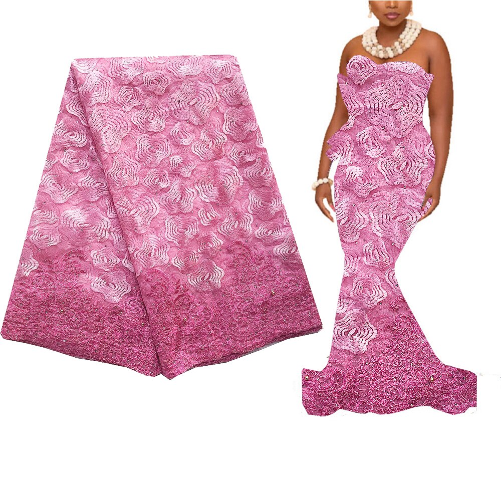 2021 Embroidery Swiss Cord Materials African Lace Fabric 5 Yards Latest French Guipure Tulle Lace Fabric Wedding Nigerian Lace 2021 Embroidery Swiss Cord Materials African Lace Fabric 5 Yards Latest French Guipure Tulle Lace Fabric Wedding Nigerian Lace