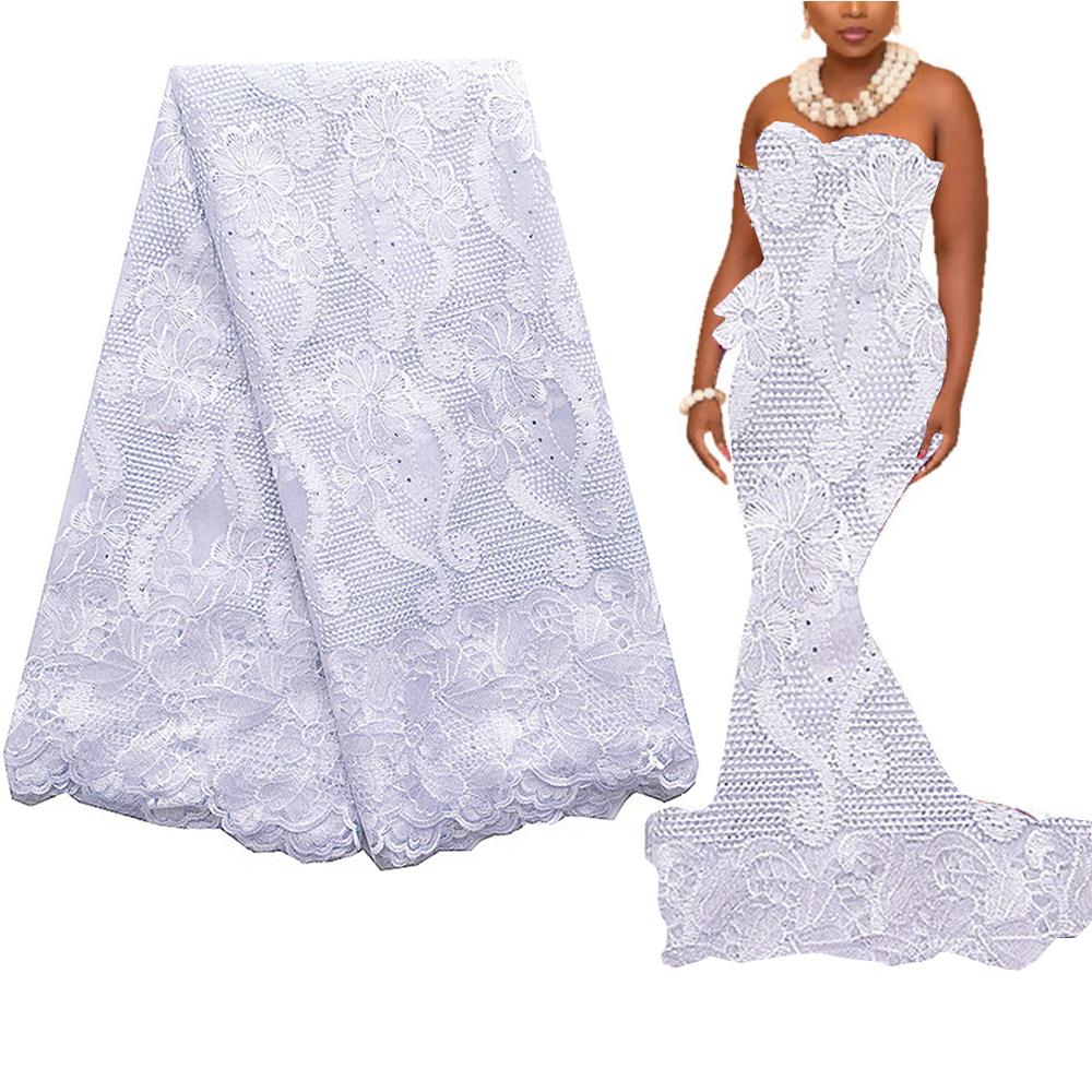 2021 Embroidery Swiss Cord Materials African Lace Fabric 5 Yards Latest French Guipure Tulle Lace Fabric Wedding Nigerian Lace 2021 Embroidery Swiss Cord Materials African Lace Fabric 5 Yards Latest French Guipure Tulle Lace Fabric Wedding Nigerian Lace