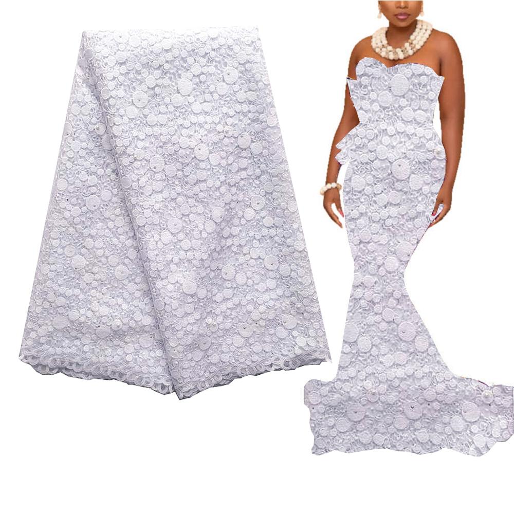 2021 Embroidery Swiss Cord Materials African Lace Fabric 5 Yards Latest French Guipure Tulle Lace Fabric Wedding Nigerian Lace 2021 Embroidery Swiss Cord Materials African Lace Fabric 5 Yards Latest French Guipure Tulle Lace Fabric Wedding Nigerian Lace