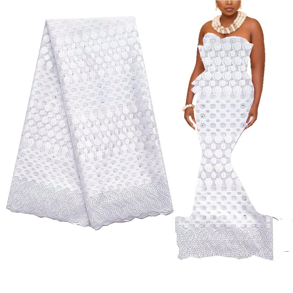 2021 Embroidery Swiss Cord Materials African Lace Fabric 5 Yards Latest French Guipure Tulle Lace Fabric Wedding Nigerian Lace 2021 Embroidery Swiss Cord Materials African Lace Fabric 5 Yards Latest French Guipure Tulle Lace Fabric Wedding Nigerian Lace