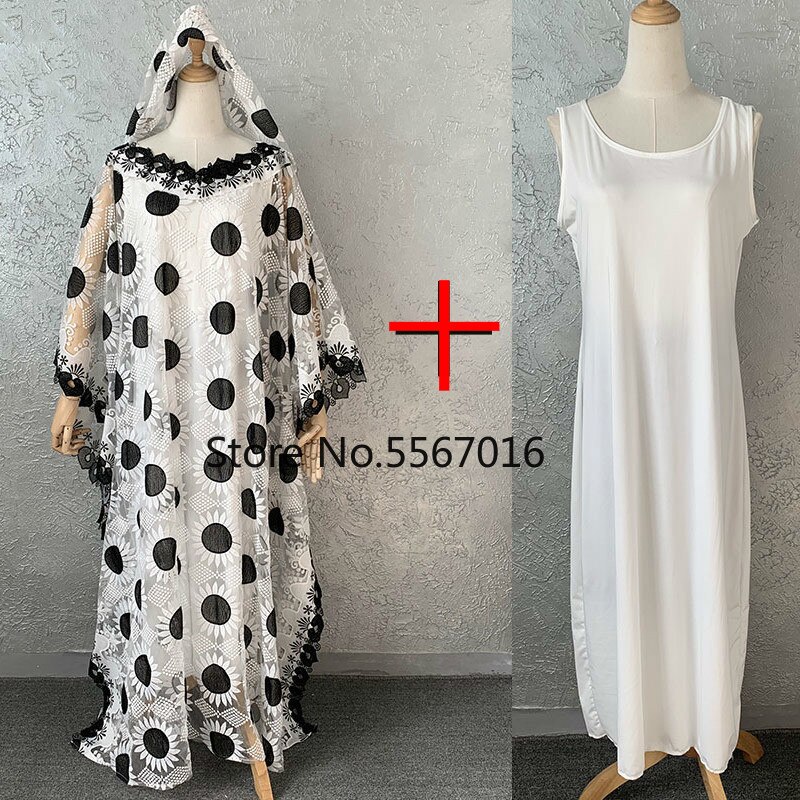 Lace African Dresses for Women Boubou Robe Femme African Dress Dashiki Embroidered Flower Kaftan Dress Africa Plus Size Clothing Lace African Dresses for Women Boubou Robe Femme African Dress Dashiki Embroidered Flower Kaftan Dress Africa Plus Size Clothing