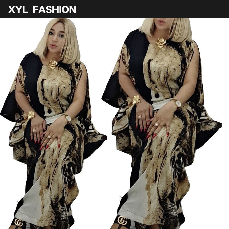 African Abaya Print Dashiki Dress Bat Sleeve Abaya Hijab Loose Muslim Bazin Design Long Maxi Robe Gowns Riche Sexy Lady African Abaya Print Dashiki Dress Bat Sleeve Abaya Hijab Loose Muslim Bazin Design Long Maxi Robe Gowns Riche Sexy Lady