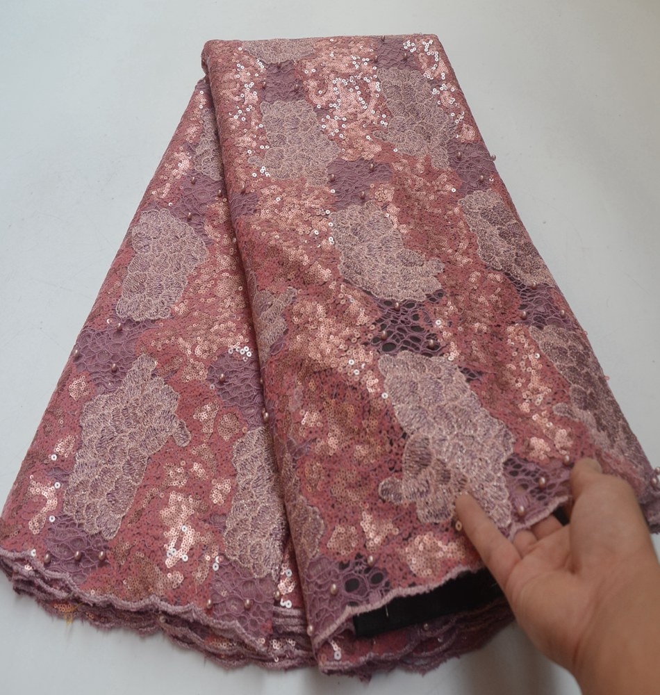 Shiny sequins African lace with beads Unique New Handuct organza fabric Nigerian Ghana sewing clothes 5 yards Shiny sequins African lace with beads Unique New Handuct organza fabric Nigerian Ghana sewing clothes 5 yards
