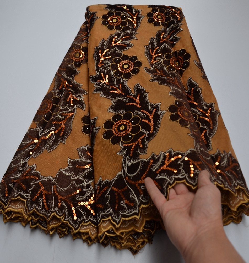 Velvet Lace Fabric for Dresses Latest Nigerian French Tulle Lace with Sequin High Quality African Sequins Lace Fabric TS9039 Velvet Lace Fabric for Dresses Latest Nigerian French Tulle Lace with Sequin High Quality African Sequins Lace Fabric TS9039