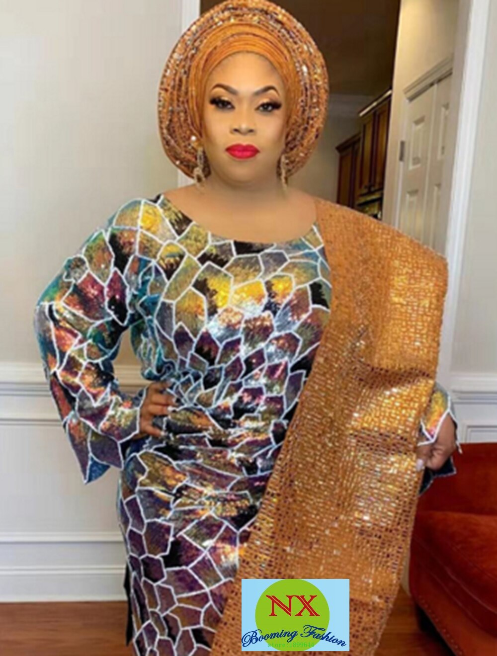 Newest African Lace Fabric High Quality Lace changing With Sequins color Latest French Tulle Lace Fabric For Party dress ML8772 Newest African Lace Fabric High Quality Lace changing With Sequins color Latest French Tulle Lace Fabric For Party dress ML8772