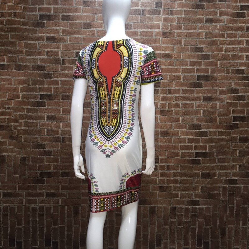 Casual Boho African Dashiki Print Bomber Tunic Dress Bodycon Summer Female V Neck Short Sleeves Robe Split Shirt Dress For Women Casual Boho African Dashiki Print Bomber Tunic Dress Bodycon Summer Female V Neck Short Sleeves Robe Split Shirt Dress For Women