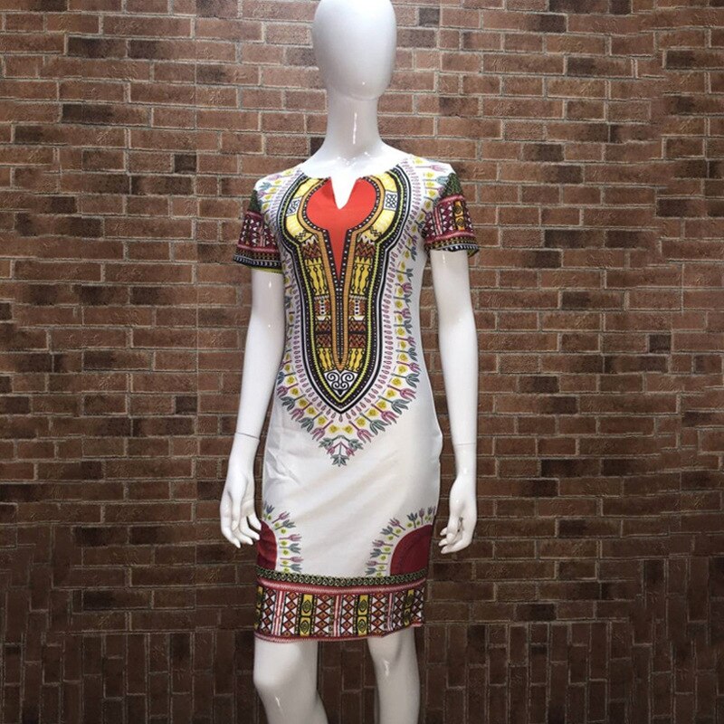 Casual Boho African Dashiki Print Bomber Tunic Dress Bodycon Summer Female V Neck Short Sleeves Robe Split Shirt Dress For Women Casual Boho African Dashiki Print Bomber Tunic Dress Bodycon Summer Female V Neck Short Sleeves Robe Split Shirt Dress For Women
