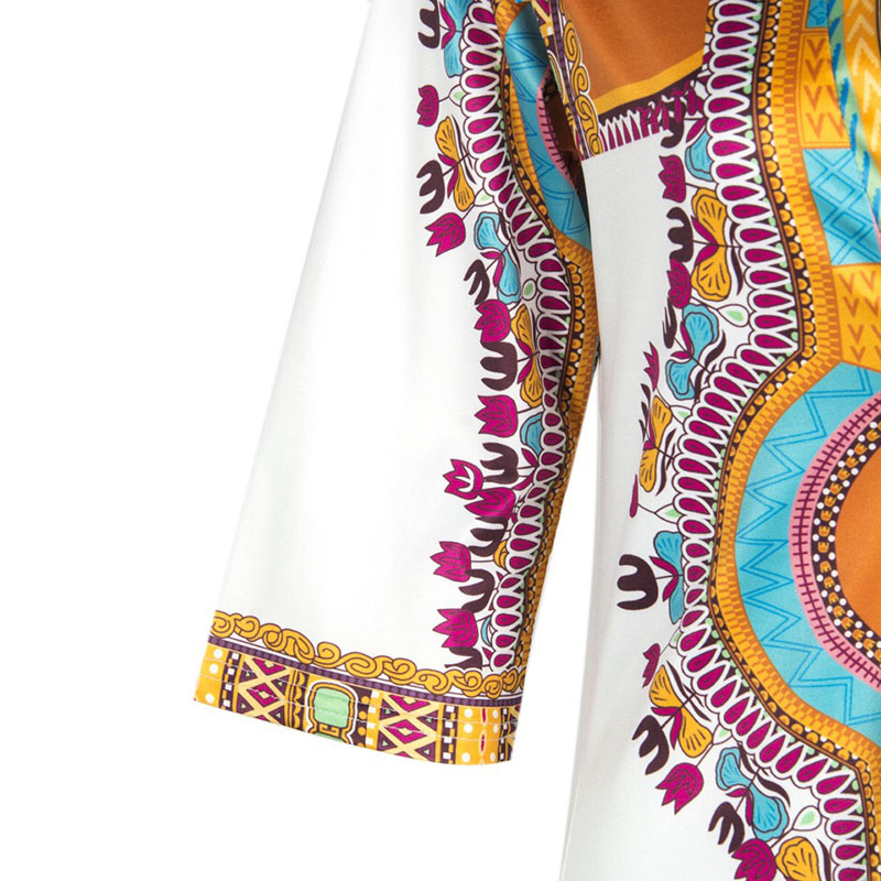 Casual Boho African Dashiki Print Bomber Tunic Dress Bodycon Summer Female V Neck Short Sleeves Robe Split Shirt Dress For Women Casual Boho African Dashiki Print Bomber Tunic Dress Bodycon Summer Female V Neck Short Sleeves Robe Split Shirt Dress For Women