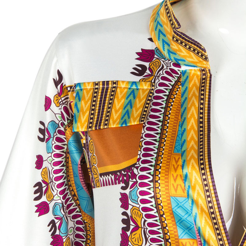 Casual Boho African Dashiki Print Bomber Tunic Dress Bodycon Summer Female V Neck Short Sleeves Robe Split Shirt Dress For Women Casual Boho African Dashiki Print Bomber Tunic Dress Bodycon Summer Female V Neck Short Sleeves Robe Split Shirt Dress For Women