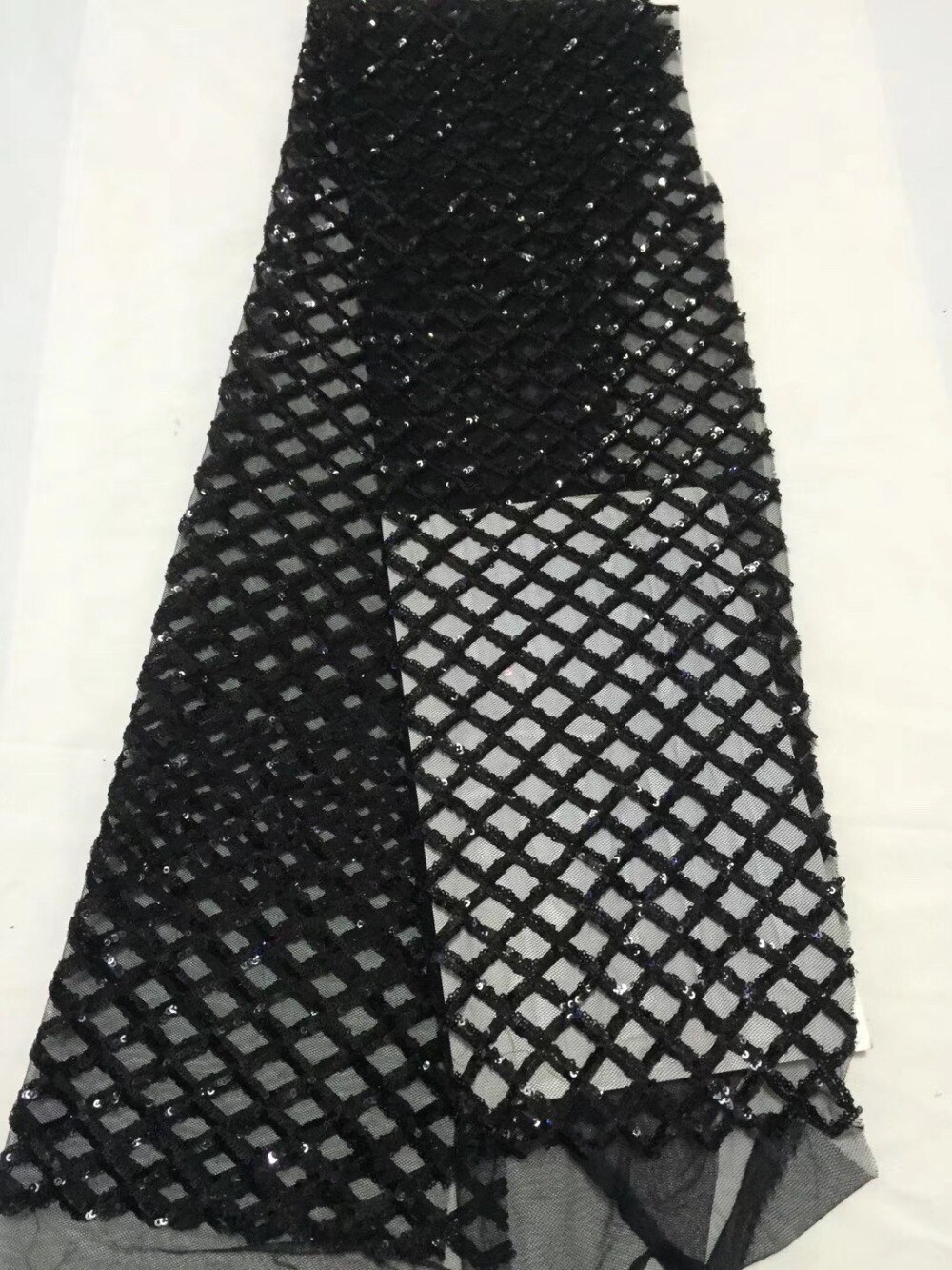 luxury sequin lace fabric high quality african lace fabric 2018 embroidered tulle net lace french fabric TS6617 luxury sequin lace fabric high quality african lace fabric 2018 embroidered tulle net lace french fabric TS6617