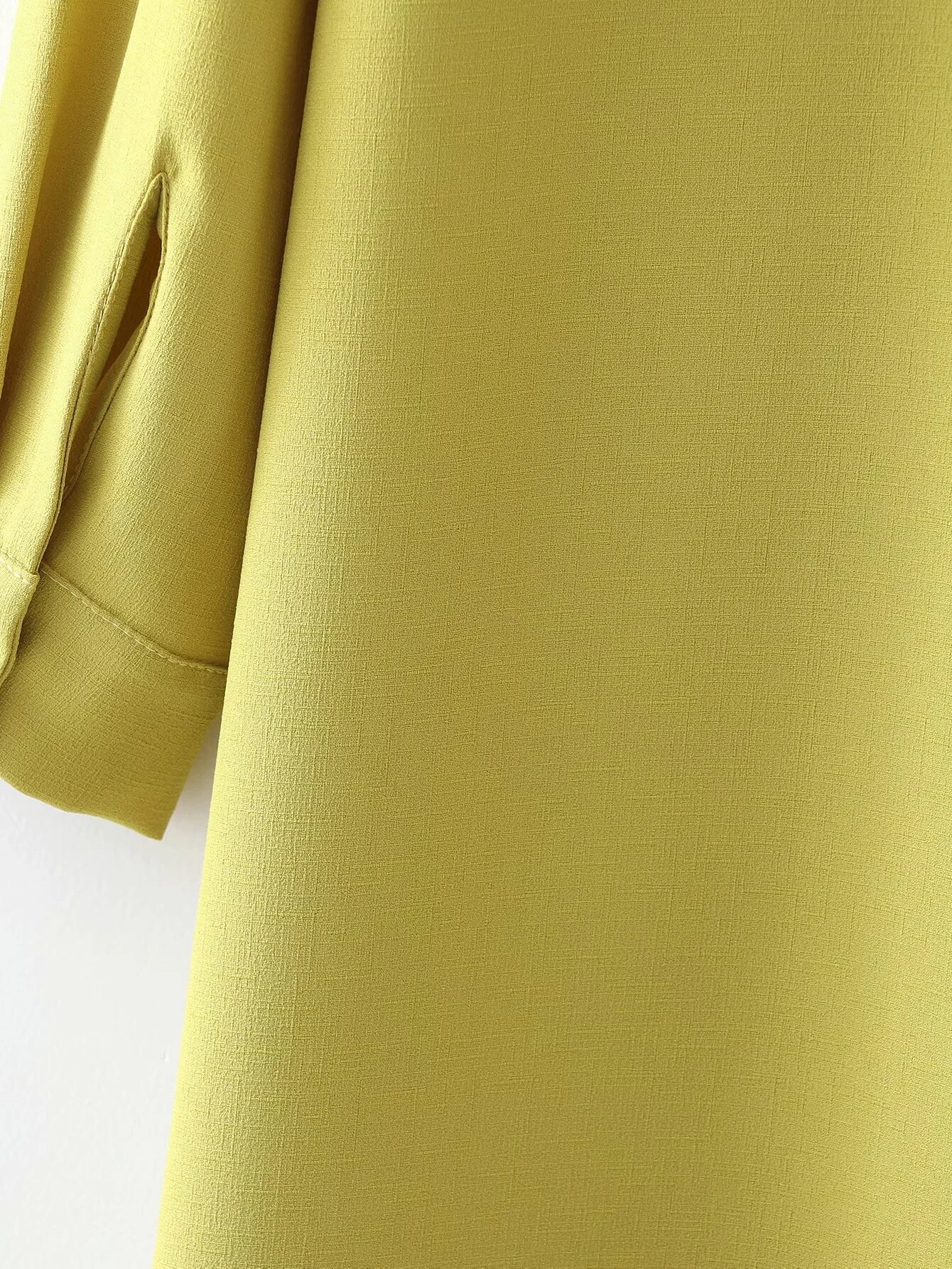 Za 2021 Dresses Women Casual Yellow Long Sleeve Shirt Dress Woman Linen Oversized Dress Loose Chic Asymmetric Button Dresses