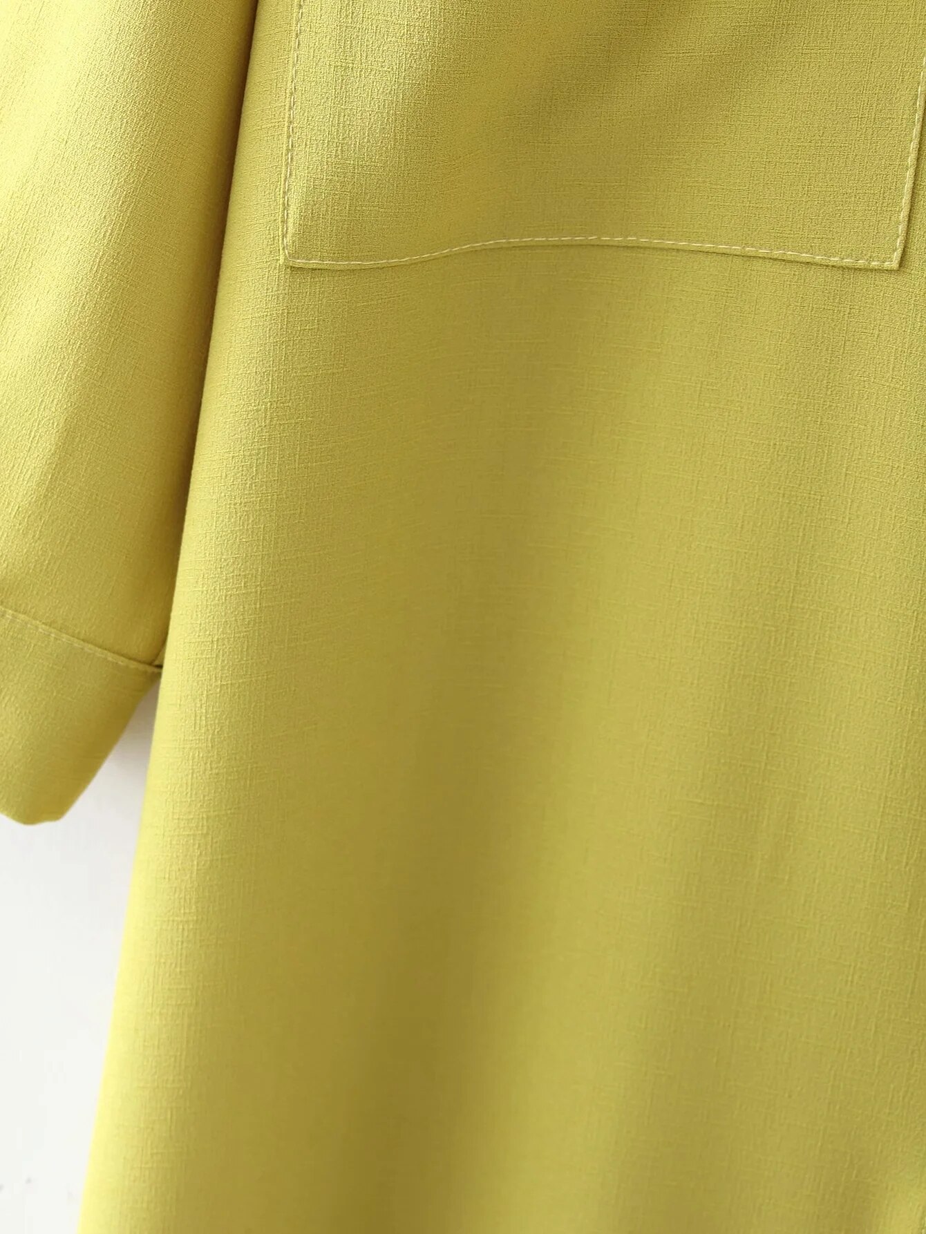 Za 2021 Dresses Women Casual Yellow Long Sleeve Shirt Dress Woman Linen Oversized Dress Loose Chic Asymmetric Button Dresses