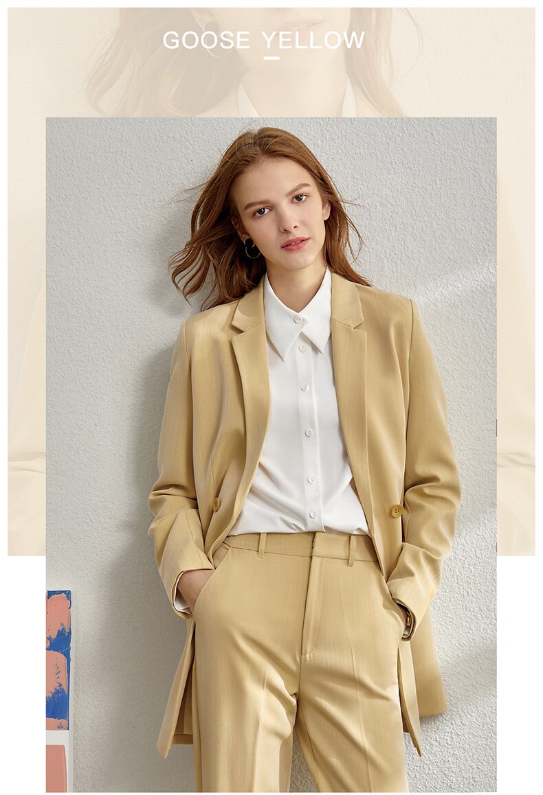 Amii Minimalism Spring Suit Female Offical Lady Blazer Women,Lace Vneck Tanks,High Waist Women's pants Female Shorts 12060909