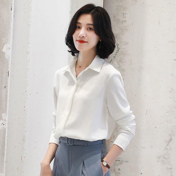 Autumn Fashion Button Up Shirt Vintage Blouse Women White Casual Office Lady Long Sleeves Female Loose Street Shirts Clothes Top Autumn Fashion Button Up Shirt Vintage Blouse Women White Casual Office Lady Long Sleeves Female Loose Street Shirts Clothes Top
