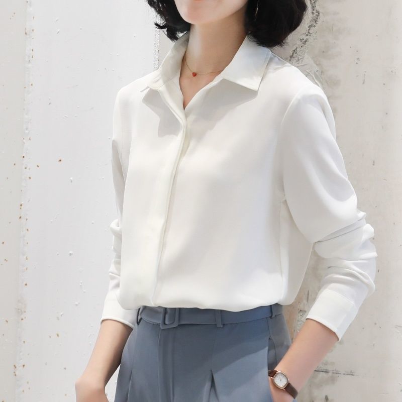 Autumn Fashion Button Up Shirt Vintage Blouse Women White Casual Office Lady Long Sleeves Female Loose Street Shirts Clothes Top Autumn Fashion Button Up Shirt Vintage Blouse Women White Casual Office Lady Long Sleeves Female Loose Street Shirts Clothes Top