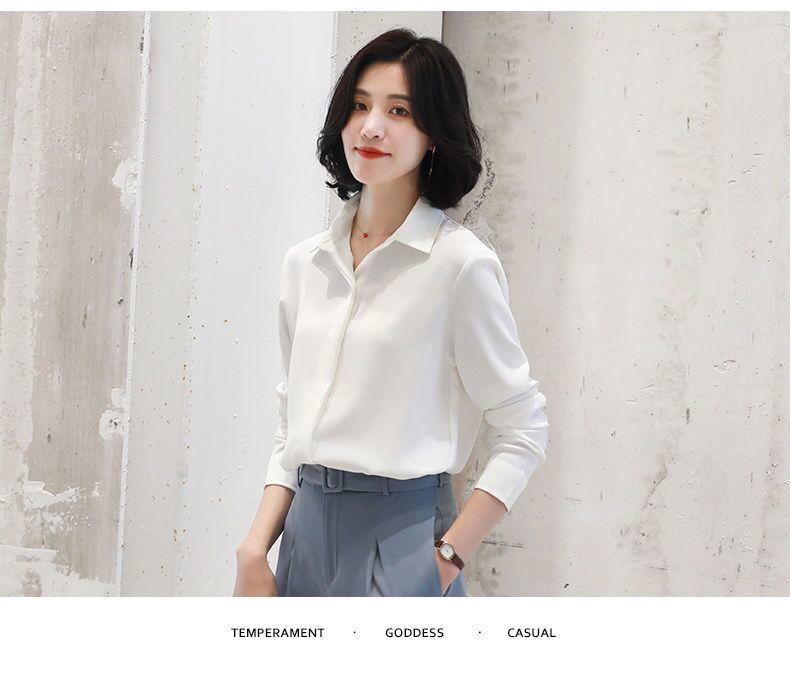 Autumn Fashion Button Up Shirt Vintage Blouse Women White Casual Office Lady Long Sleeves Female Loose Street Shirts Clothes Top Autumn Fashion Button Up Shirt Vintage Blouse Women White Casual Office Lady Long Sleeves Female Loose Street Shirts Clothes Top