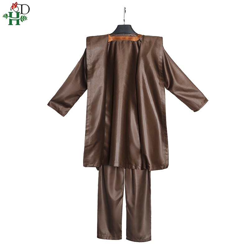 H&D Boys African Clothes Embroidery Dashiki Agbada Children Robe Shirt Pants 3 Pieces Set Long Sleeve Tops Kids Traditional Wear H&D Boys African Clothes Embroidery Dashiki Agbada Children Robe Shirt Pants 3 Pieces Set Long Sleeve Tops Kids Traditional Wear