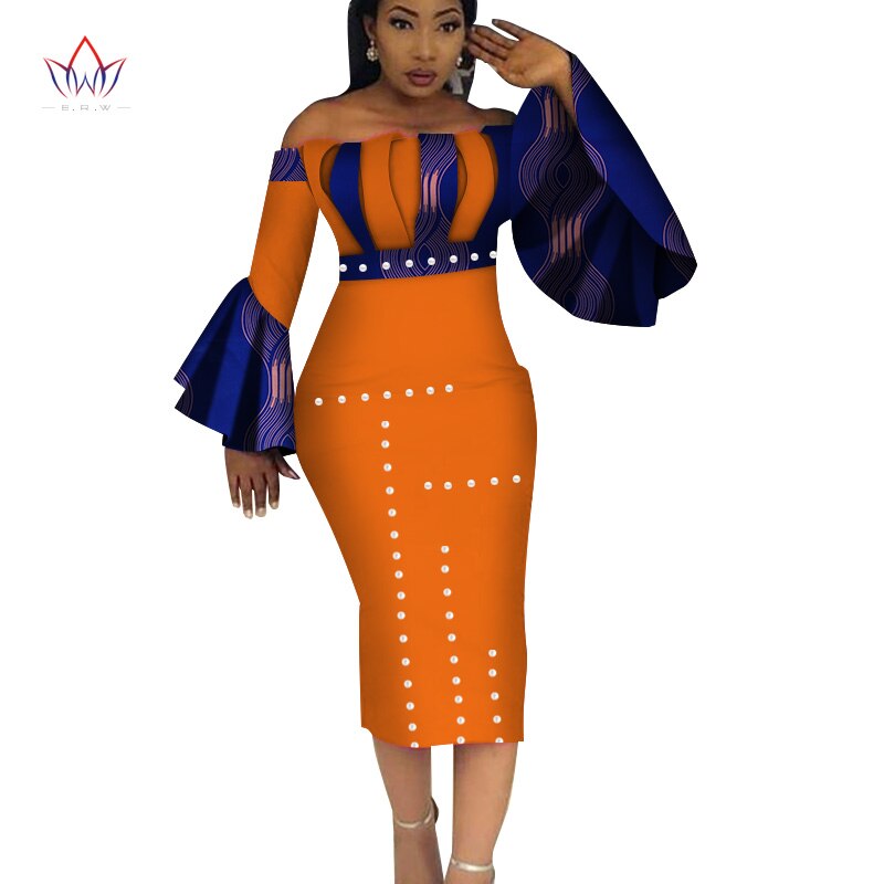 Summer Woman Long Maxi Skirt For Women African Dashiki For Women Bazin Riche Robe Longue Femme Plus Size Skirt Natural Wy1036