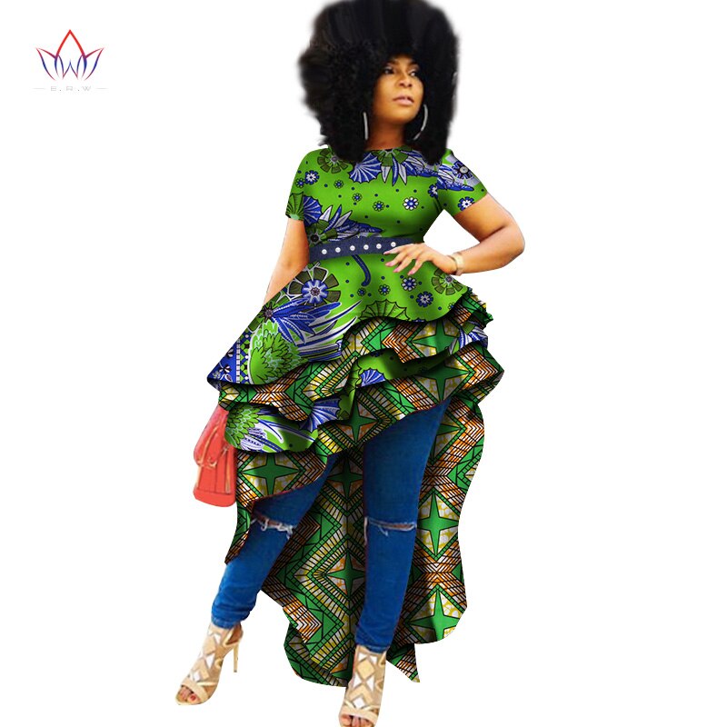 Summer Woman Long Maxi Skirt For Women African Dashiki For Women Bazin Riche Robe Longue Femme Plus Size Skirt Natural Wy1036