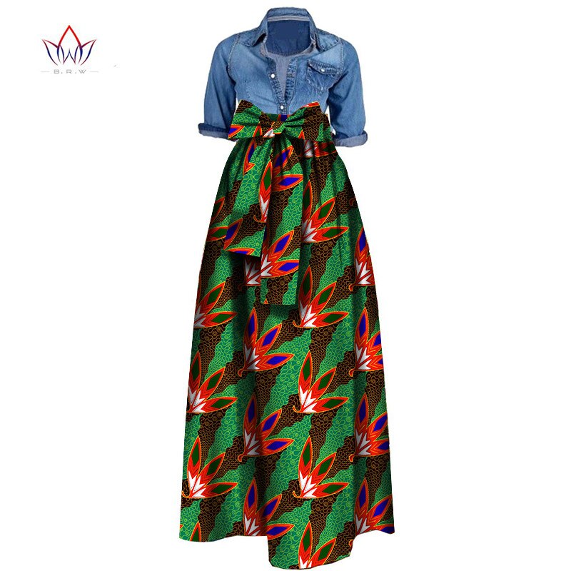 Summer Woman Long Maxi Skirt For Women African Dashiki For Women Bazin Riche Robe Longue Femme Plus Size Skirt Natural Wy1036 Summer Woman Long Maxi Skirt For Women African Dashiki For Women Bazin Riche Robe Longue Femme Plus Size Skirt Natural Wy1036