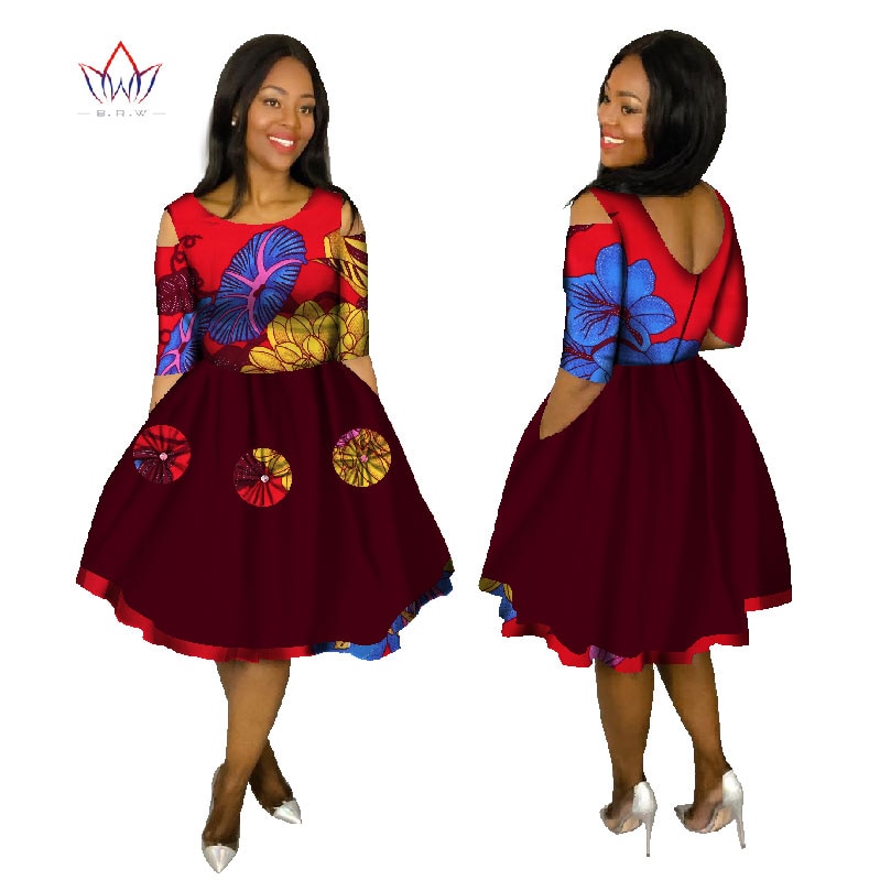 Summer Woman Long Maxi Skirt For Women African Dashiki For Women Bazin Riche Robe Longue Femme Plus Size Skirt Natural Wy1036