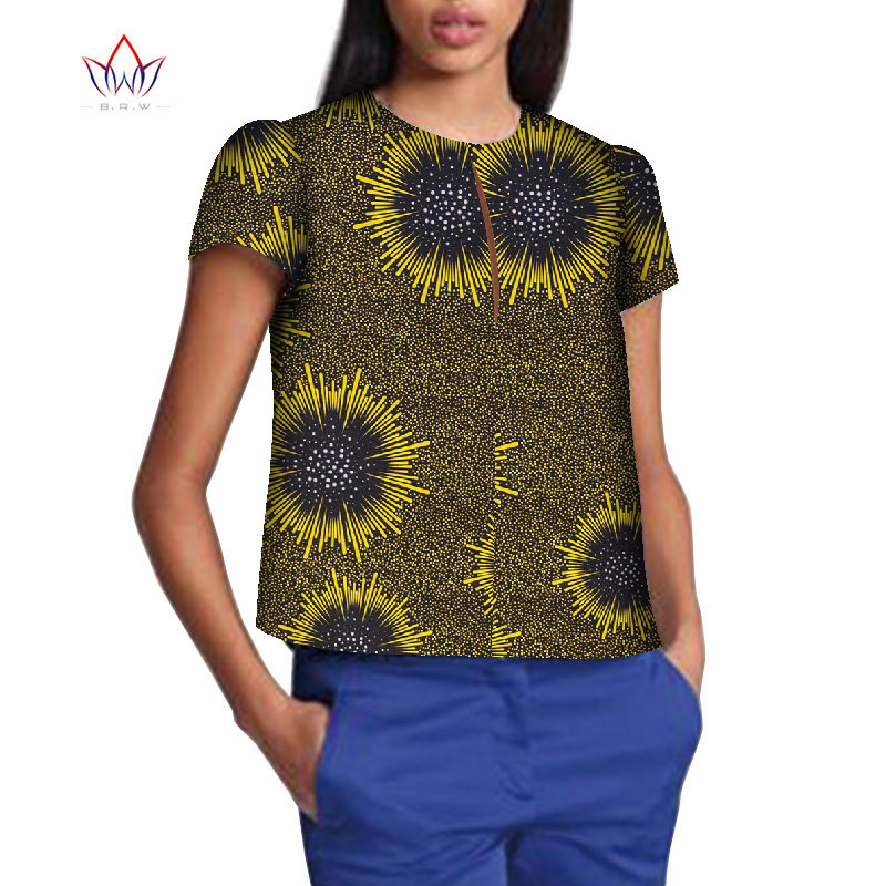Robe Africaine Femme 2021 Women Blouse Ankara Wax Print Tops African Traditional Ladies Dashiki Clothes Plus Size T-shirt WY8499 Robe Africaine Femme 2021 Women Blouse Ankara Wax Print Tops African Traditional Ladies Dashiki Clothes Plus Size T-shirt WY8499