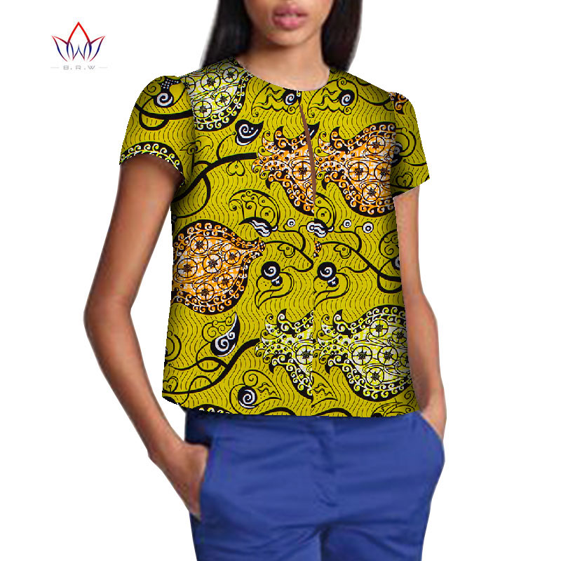 Robe Africaine Femme 2021 Women Blouse Ankara Wax Print Tops African Traditional Ladies Dashiki Clothes Plus Size T-shirt WY8499 Robe Africaine Femme 2021 Women Blouse Ankara Wax Print Tops African Traditional Ladies Dashiki Clothes Plus Size T-shirt WY8499