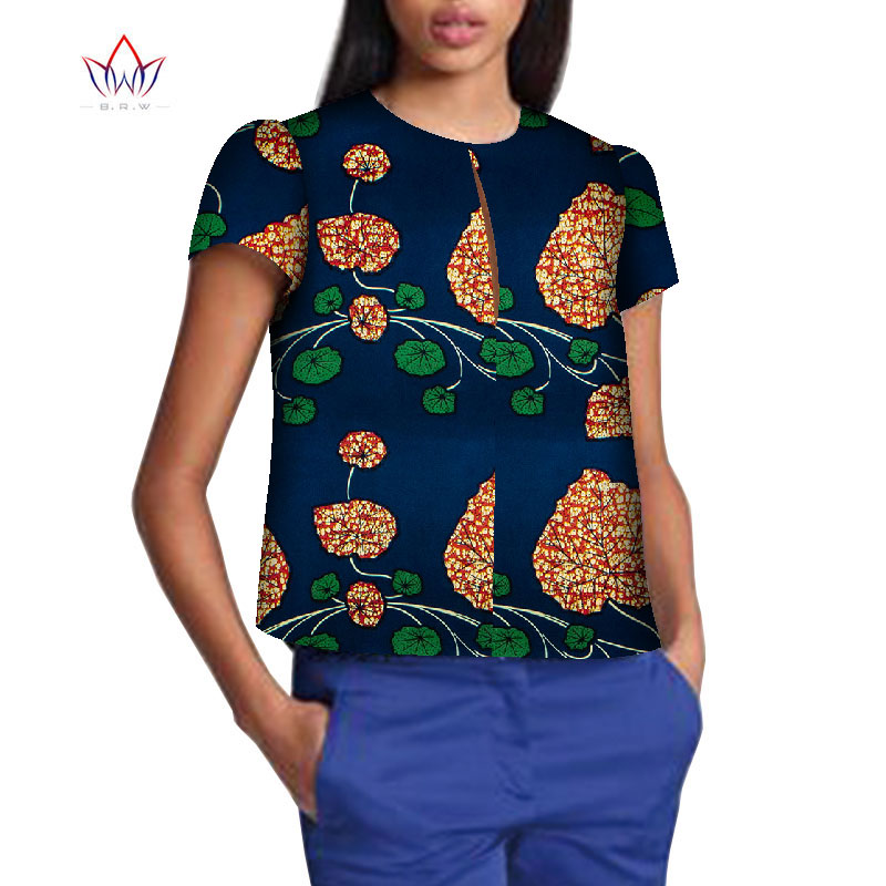 Robe Africaine Femme 2021 Women Blouse Ankara Wax Print Tops African Traditional Ladies Dashiki Clothes Plus Size T-shirt WY8499 Robe Africaine Femme 2021 Women Blouse Ankara Wax Print Tops African Traditional Ladies Dashiki Clothes Plus Size T-shirt WY8499
