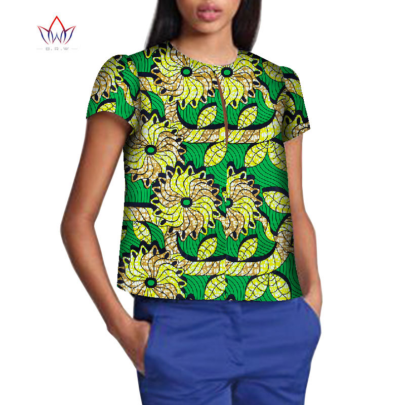 Robe Africaine Femme 2021 Women Blouse Ankara Wax Print Tops African Traditional Ladies Dashiki Clothes Plus Size T-shirt WY8499 Robe Africaine Femme 2021 Women Blouse Ankara Wax Print Tops African Traditional Ladies Dashiki Clothes Plus Size T-shirt WY8499