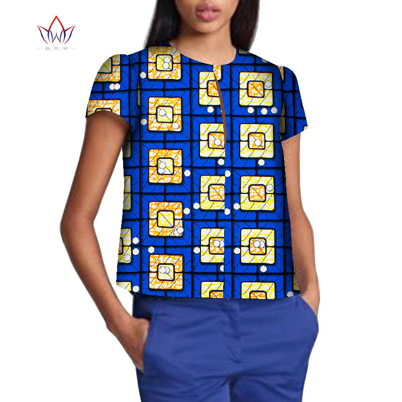 Robe Africaine Femme 2021 Women Blouse Ankara Wax Print Tops African Traditional Ladies Dashiki Clothes Plus Size T-shirt WY8499 Robe Africaine Femme 2021 Women Blouse Ankara Wax Print Tops African Traditional Ladies Dashiki Clothes Plus Size T-shirt WY8499