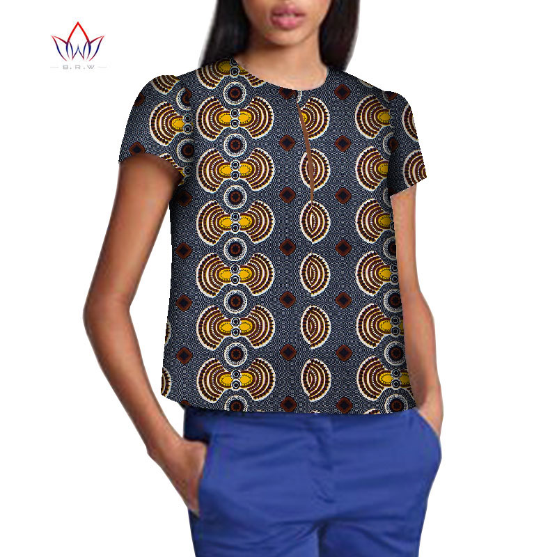Robe Africaine Femme 2021 Women Blouse Ankara Wax Print Tops African Traditional Ladies Dashiki Clothes Plus Size T-shirt WY8499 Robe Africaine Femme 2021 Women Blouse Ankara Wax Print Tops African Traditional Ladies Dashiki Clothes Plus Size T-shirt WY8499