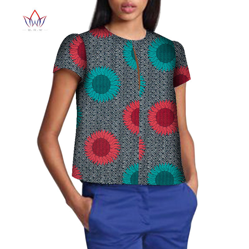 Robe Africaine Femme 2021 Women Blouse Ankara Wax Print Tops African Traditional Ladies Dashiki Clothes Plus Size T-shirt WY8499 Robe Africaine Femme 2021 Women Blouse Ankara Wax Print Tops African Traditional Ladies Dashiki Clothes Plus Size T-shirt WY8499