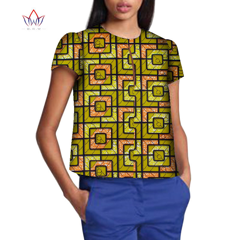 Robe Africaine Femme 2021 Women Blouse Ankara Wax Print Tops African Traditional Ladies Dashiki Clothes Plus Size T-shirt WY8499 Robe Africaine Femme 2021 Women Blouse Ankara Wax Print Tops African Traditional Ladies Dashiki Clothes Plus Size T-shirt WY8499
