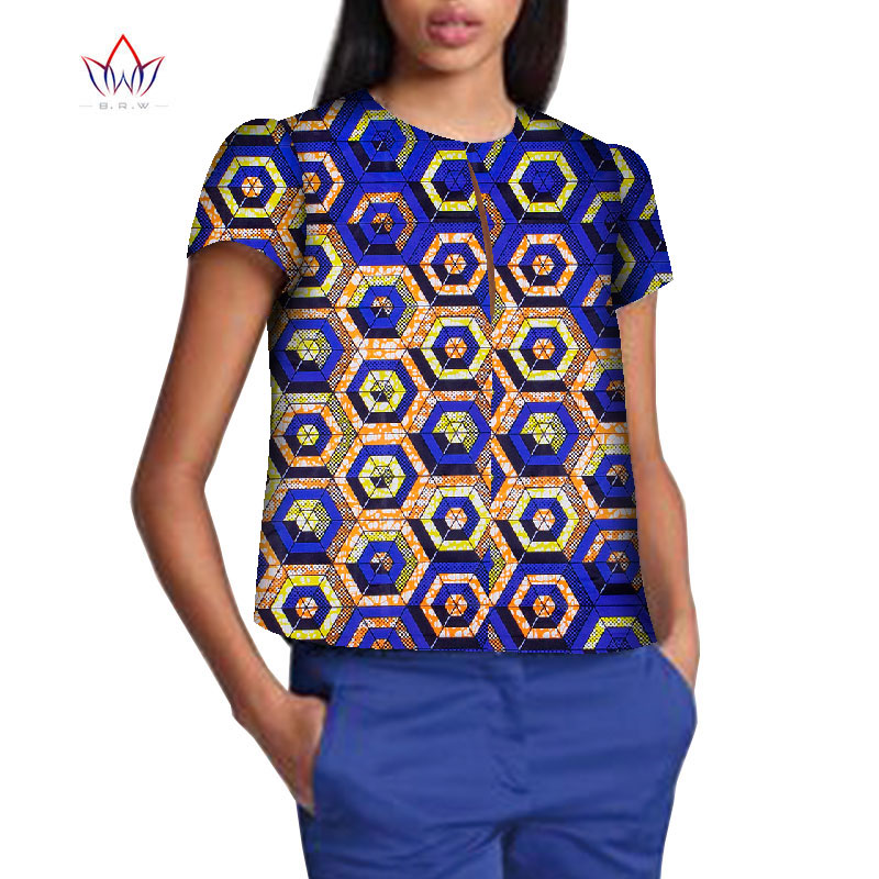 Robe Africaine Femme 2021 Women Blouse Ankara Wax Print Tops African Traditional Ladies Dashiki Clothes Plus Size T-shirt WY8499 Robe Africaine Femme 2021 Women Blouse Ankara Wax Print Tops African Traditional Ladies Dashiki Clothes Plus Size T-shirt WY8499