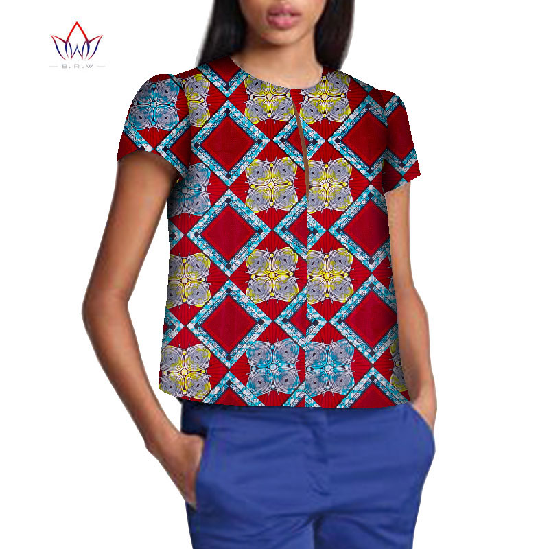 Robe Africaine Femme 2021 Women Blouse Ankara Wax Print Tops African Traditional Ladies Dashiki Clothes Plus Size T-shirt WY8499 Robe Africaine Femme 2021 Women Blouse Ankara Wax Print Tops African Traditional Ladies Dashiki Clothes Plus Size T-shirt WY8499