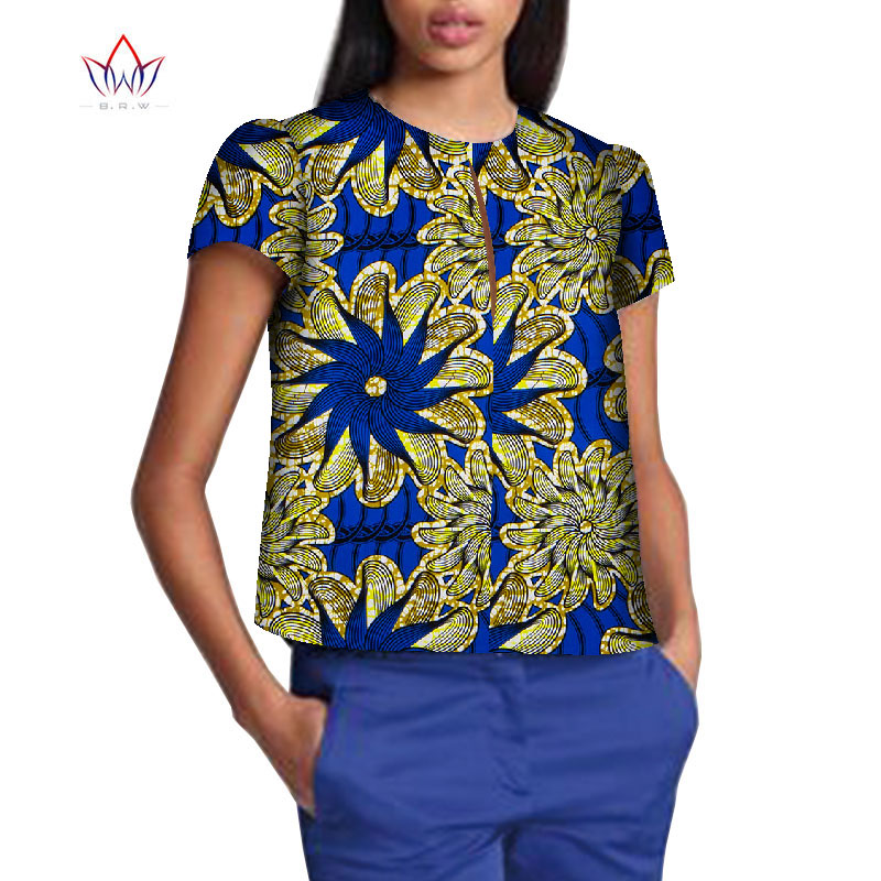 Robe Africaine Femme 2021 Women Blouse Ankara Wax Print Tops African Traditional Ladies Dashiki Clothes Plus Size T-shirt WY8499 Robe Africaine Femme 2021 Women Blouse Ankara Wax Print Tops African Traditional Ladies Dashiki Clothes Plus Size T-shirt WY8499