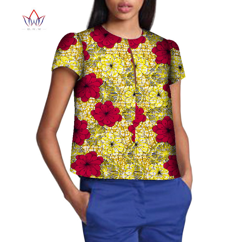 Robe Africaine Femme 2021 Women Blouse Ankara Wax Print Tops African Traditional Ladies Dashiki Clothes Plus Size T-shirt WY8499 Robe Africaine Femme 2021 Women Blouse Ankara Wax Print Tops African Traditional Ladies Dashiki Clothes Plus Size T-shirt WY8499