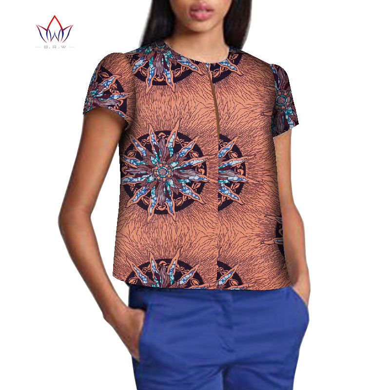 Robe Africaine Femme 2021 Women Blouse Ankara Wax Print Tops African Traditional Ladies Dashiki Clothes Plus Size T-shirt WY8499 Robe Africaine Femme 2021 Women Blouse Ankara Wax Print Tops African Traditional Ladies Dashiki Clothes Plus Size T-shirt WY8499